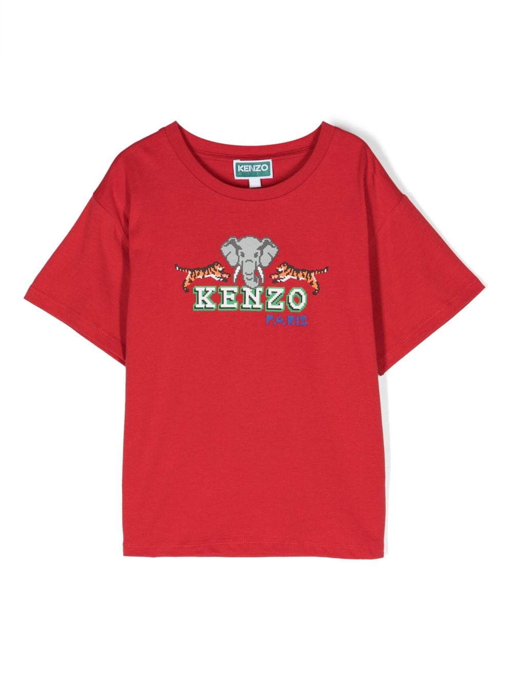 Kenzo Kids T-Shirt aus Bio-Baumwolle mit Print - Rot von Kenzo Kids