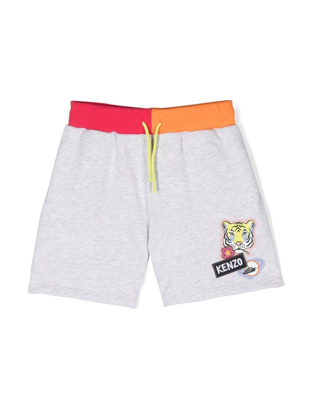 Kenzo Kids Joggingshorts mit grafischem Print - Grau von Kenzo Kids