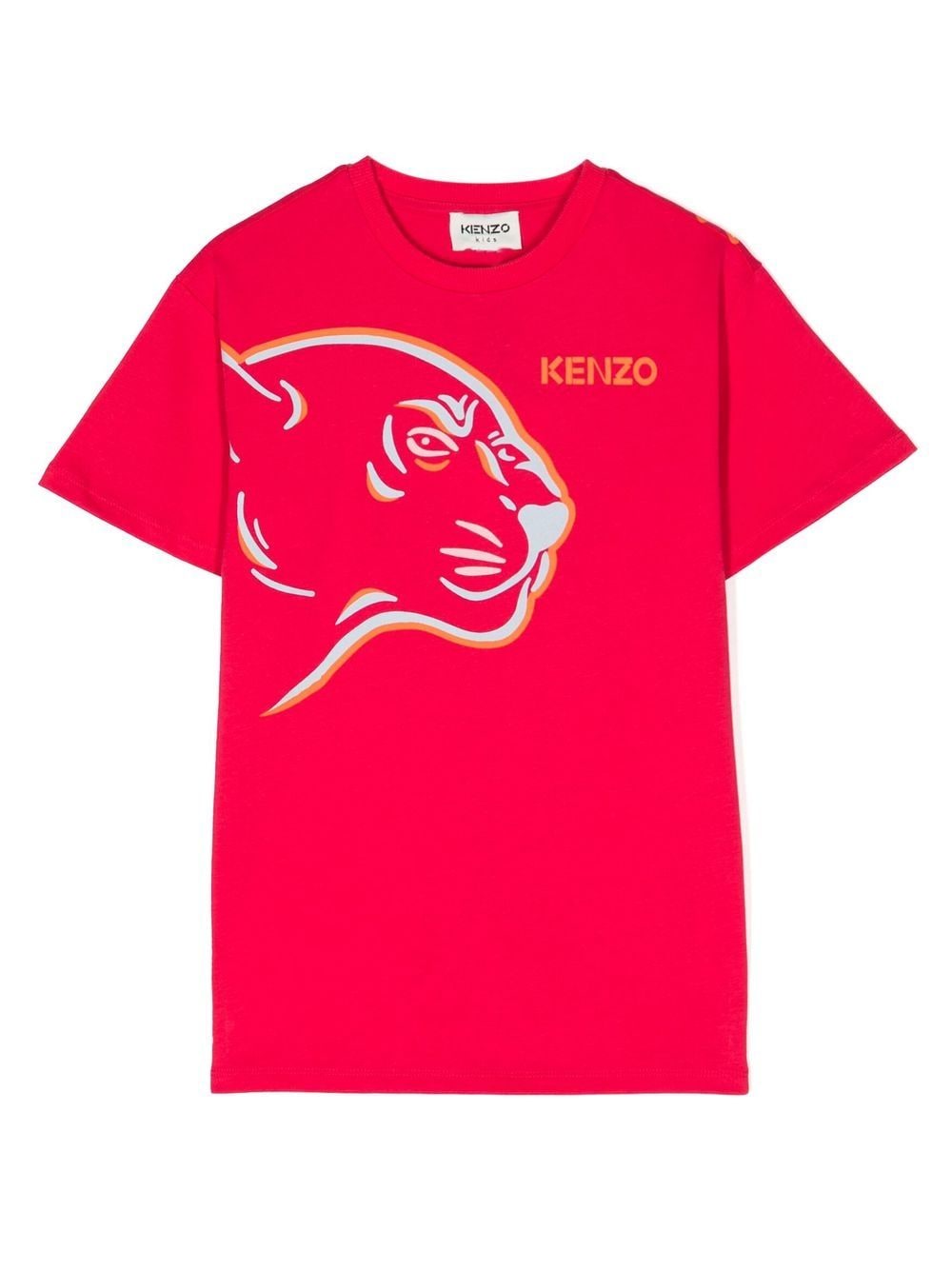 Kenzo Kids T-Shirt mit Löwenkopf - Rosa von Kenzo Kids