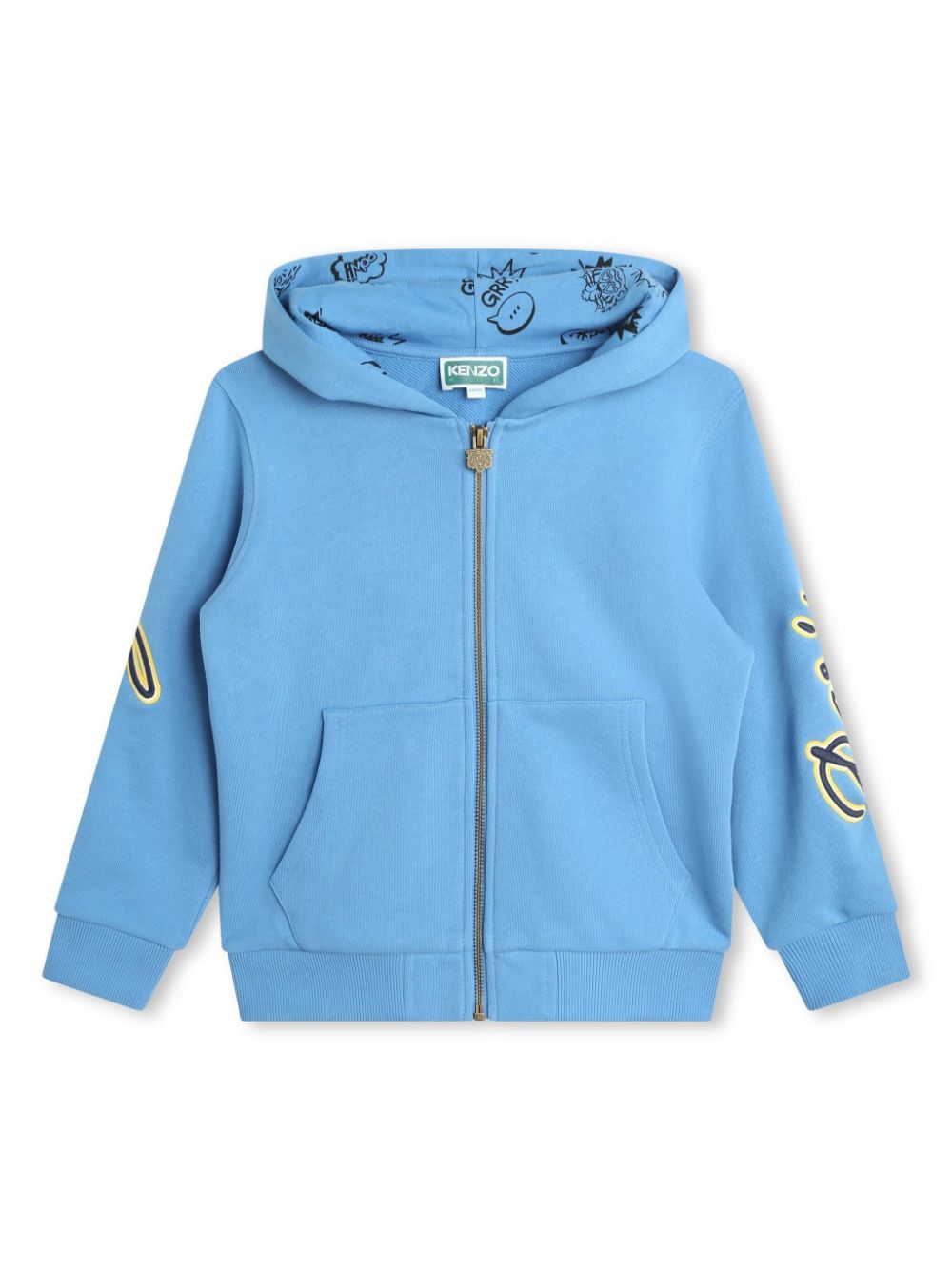 Kenzo Kids Hoodie mit Logo-Applikation - Blau von Kenzo Kids