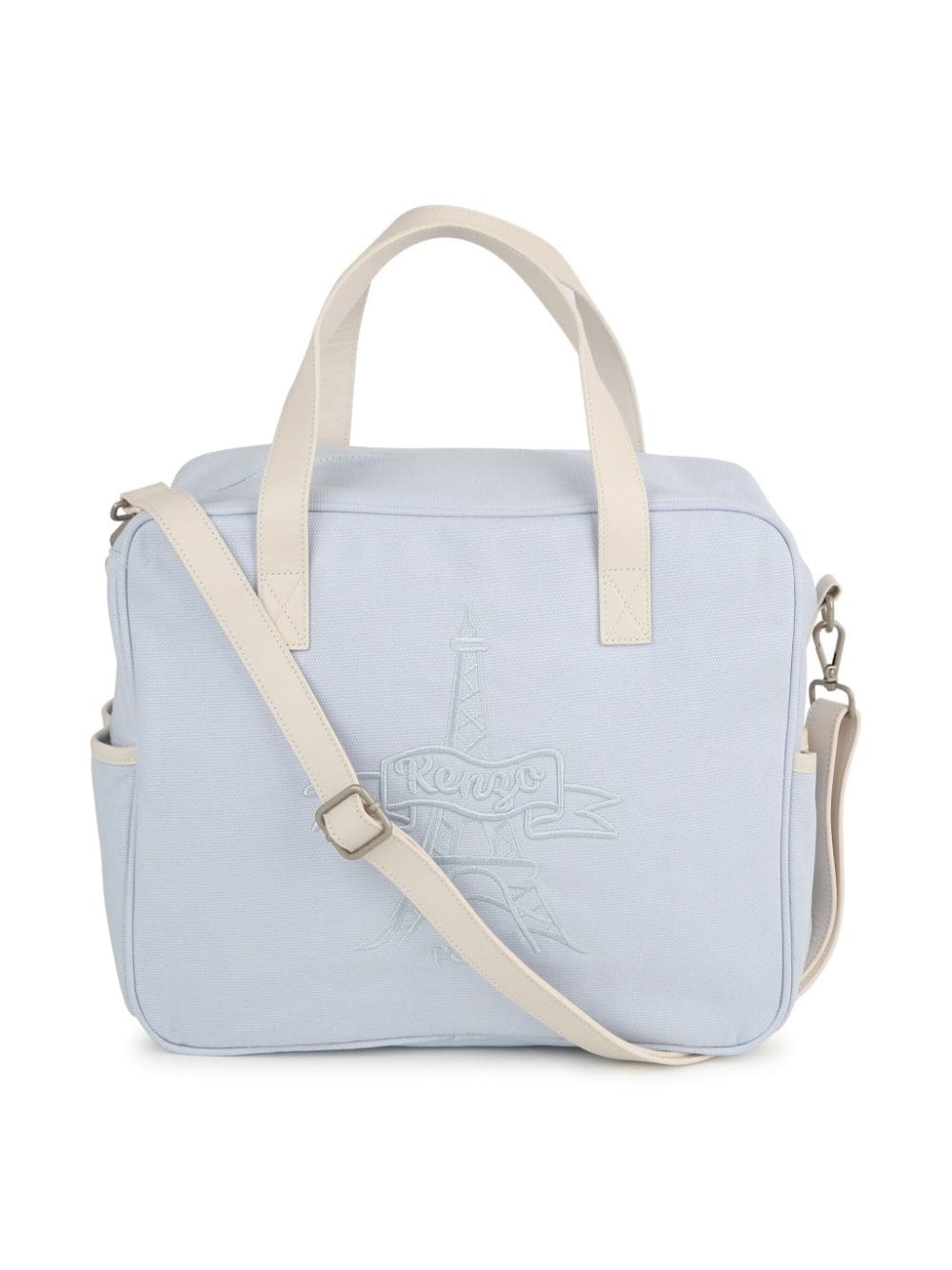 Kenzo Kids Wickeltasche aus Canvas mit Logo-Stickerei - Blau von Kenzo Kids