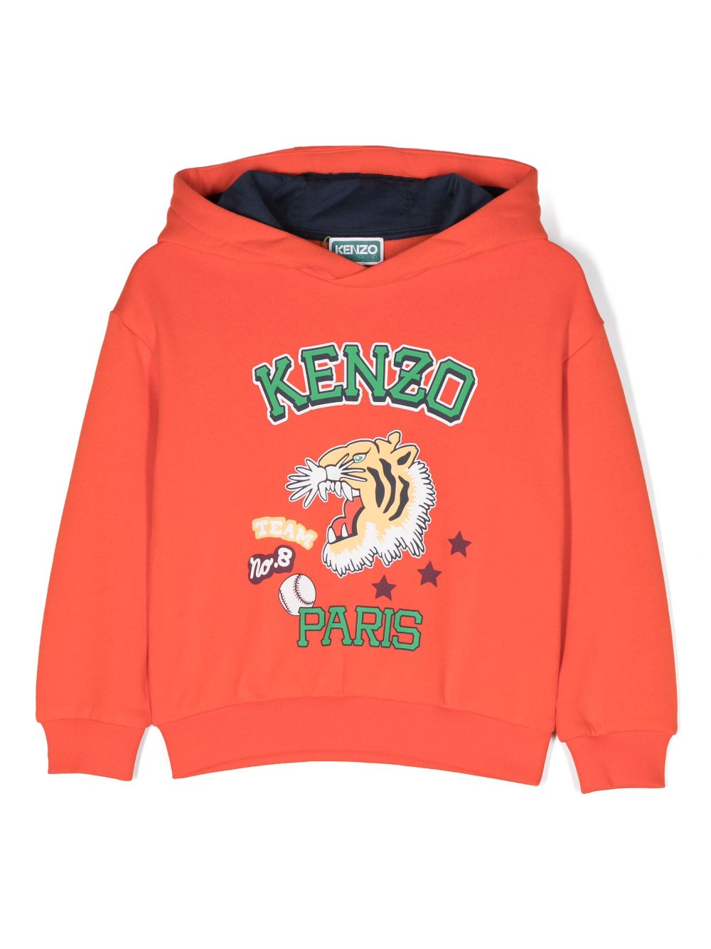 Kenzo Kids Hoodie mit Logo-Print - Rot von Kenzo Kids