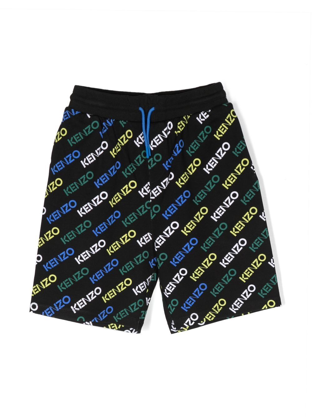 Kenzo Kids Shorts mit Logo-Print - Schwarz von Kenzo Kids