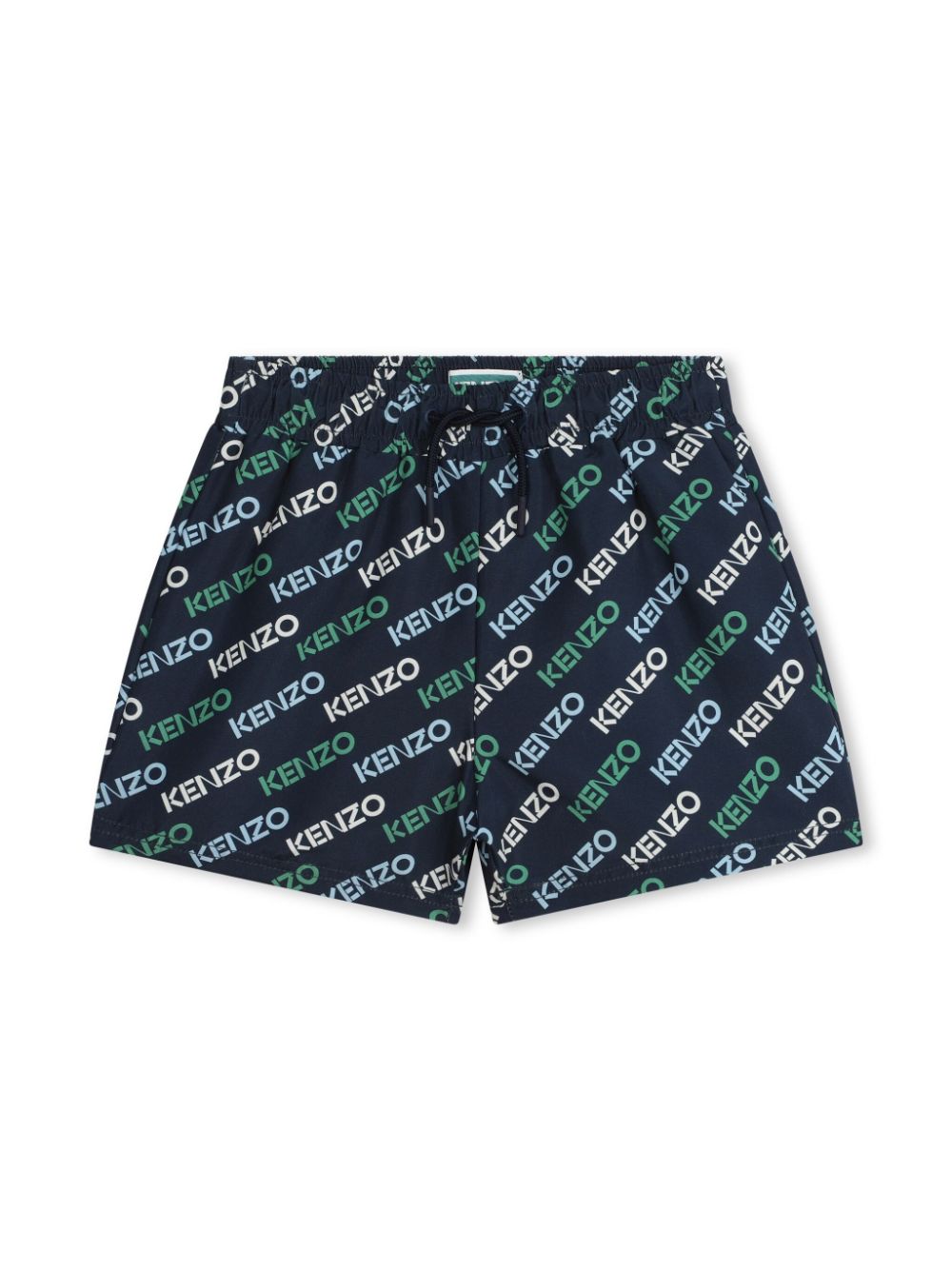 Kenzo Kids Badeshorts mit elastischem Bund - Blau von Kenzo Kids