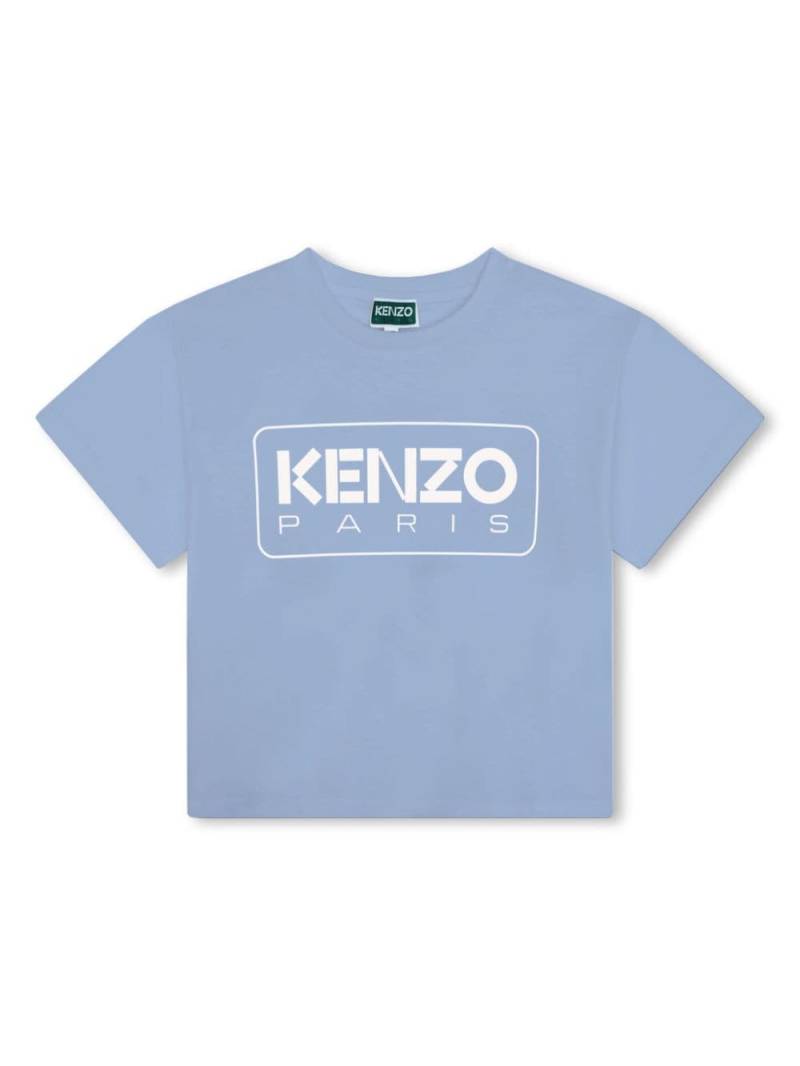 Kenzo Kids T-Shirt aus Bio-Baumwolle mit Logo-Print - Blau von Kenzo Kids