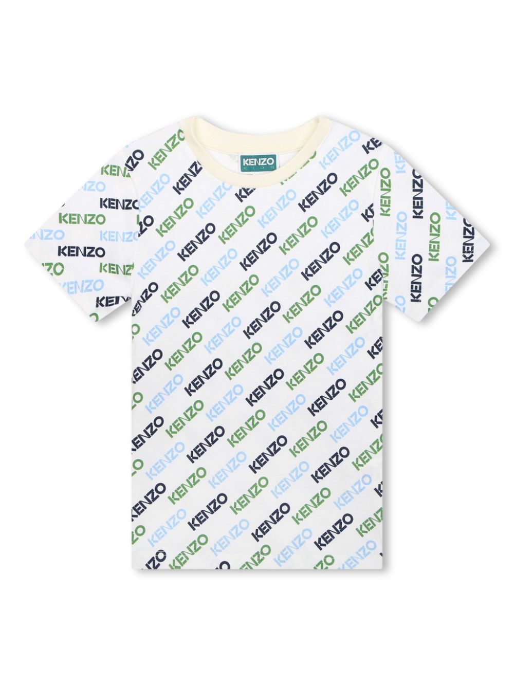 Kenzo Kids T-Shirt aus Bio-Baumwolle mit Logo-Print - Weiß von Kenzo Kids