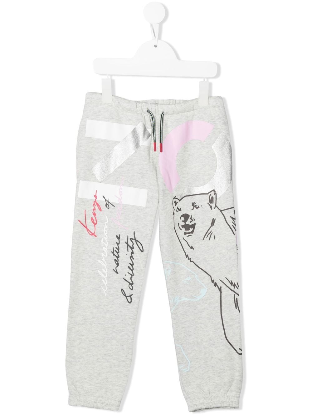 Kenzo Kids Jogginghose mit Logo-Print - Grau von Kenzo Kids