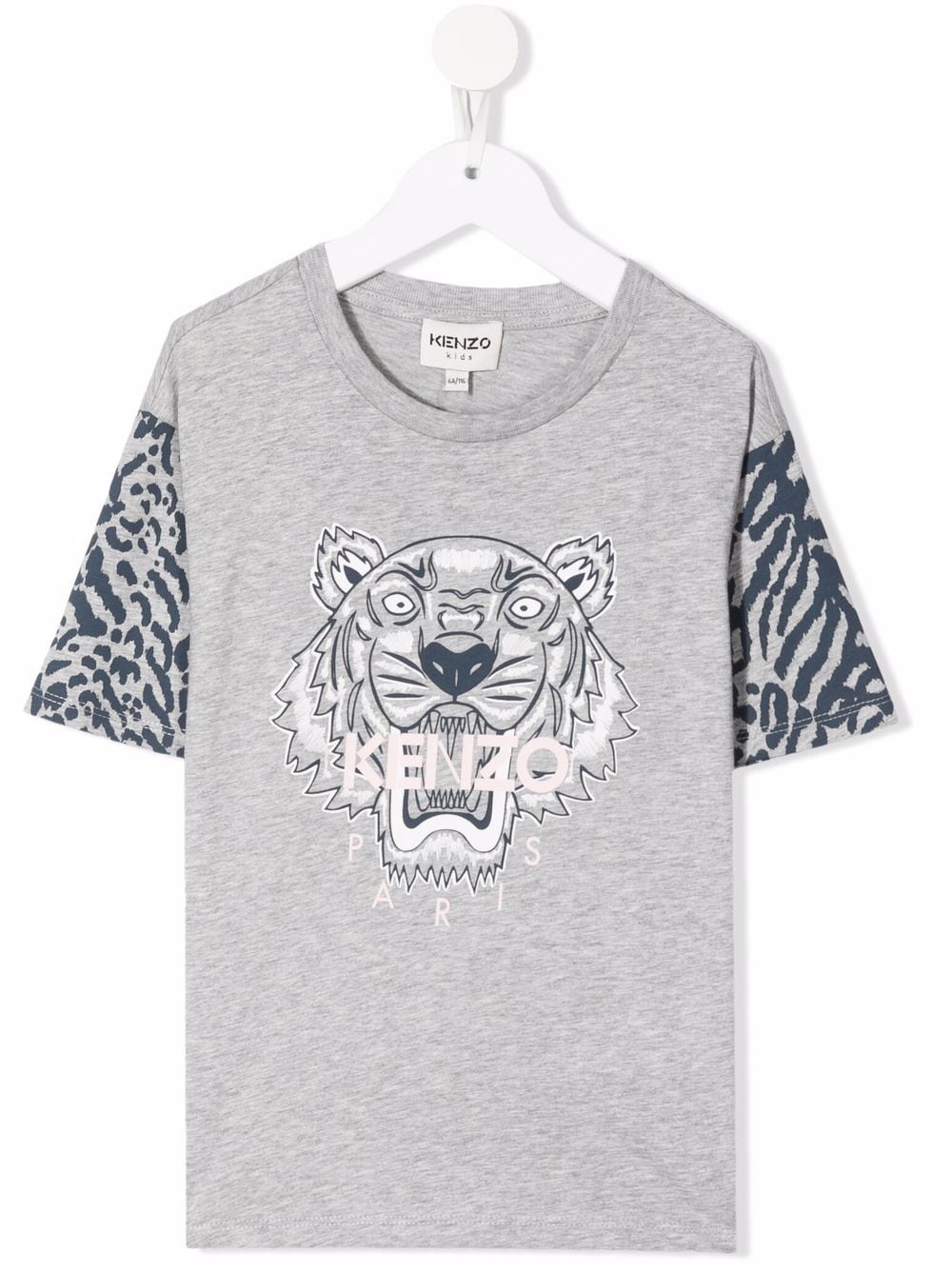 Kenzo Kids Sweatshirt mit Tiger-Print - Grau von Kenzo Kids