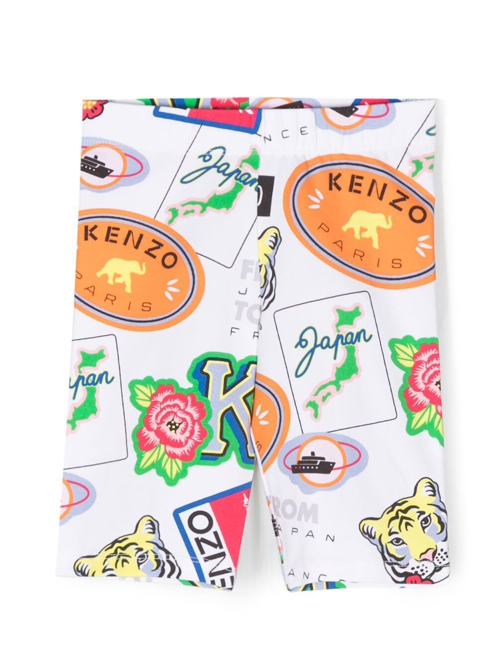 Kenzo Kids Leggings mit Sticker-Print - Weiß von Kenzo Kids