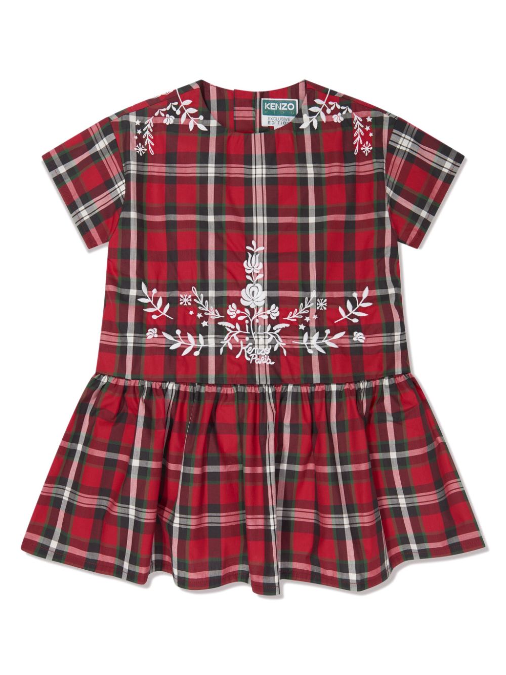 Kenzo Kids Kleid mit Schottenkaro - Rot von Kenzo Kids