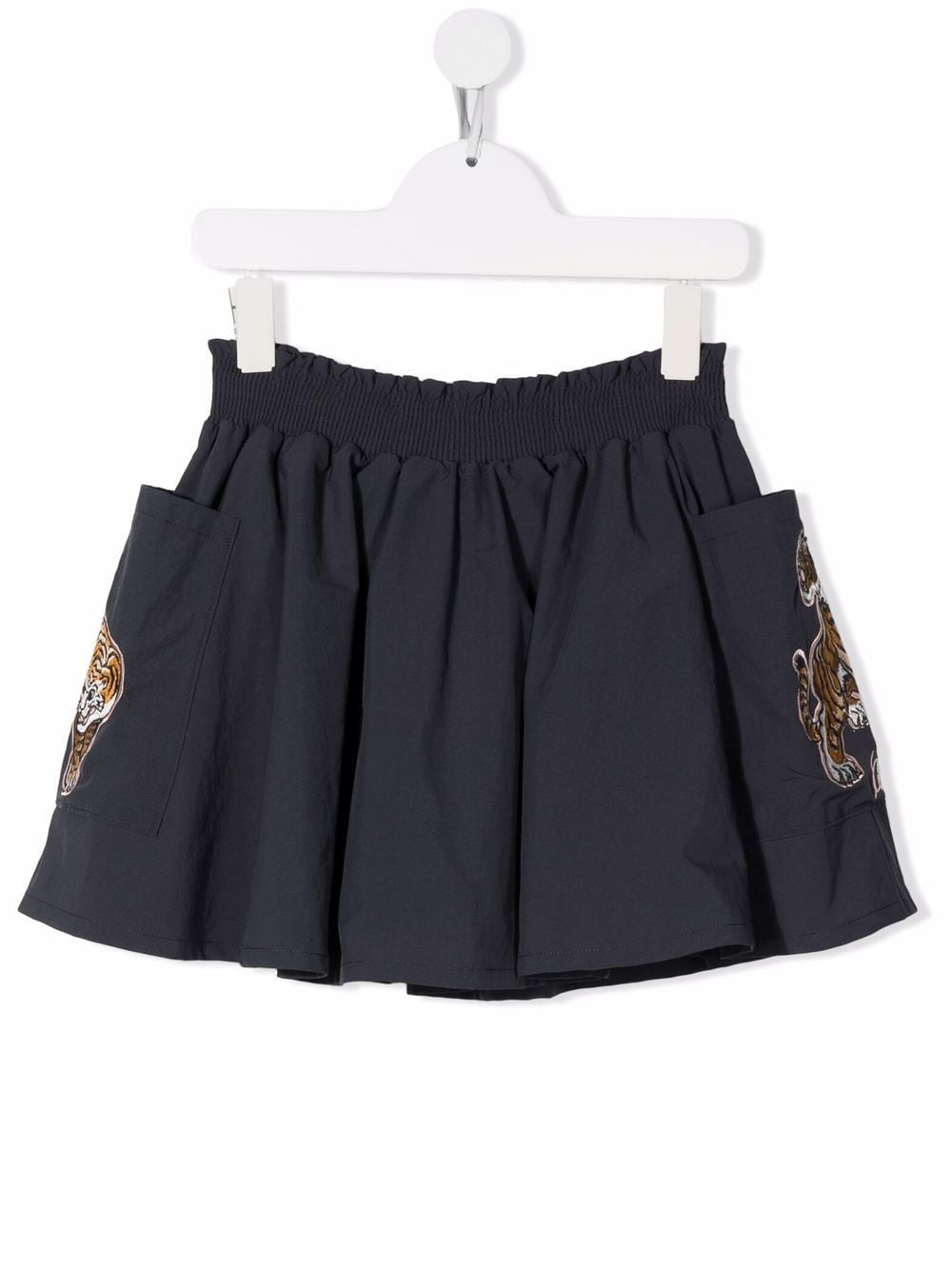 Kenzo Kids Minirock mit Tigerapplikation - Grau von Kenzo Kids