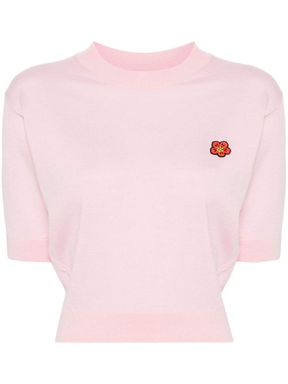 Kenzo Boke Flower Pullover mit kurzen Ärmeln - Rosa von Kenzo