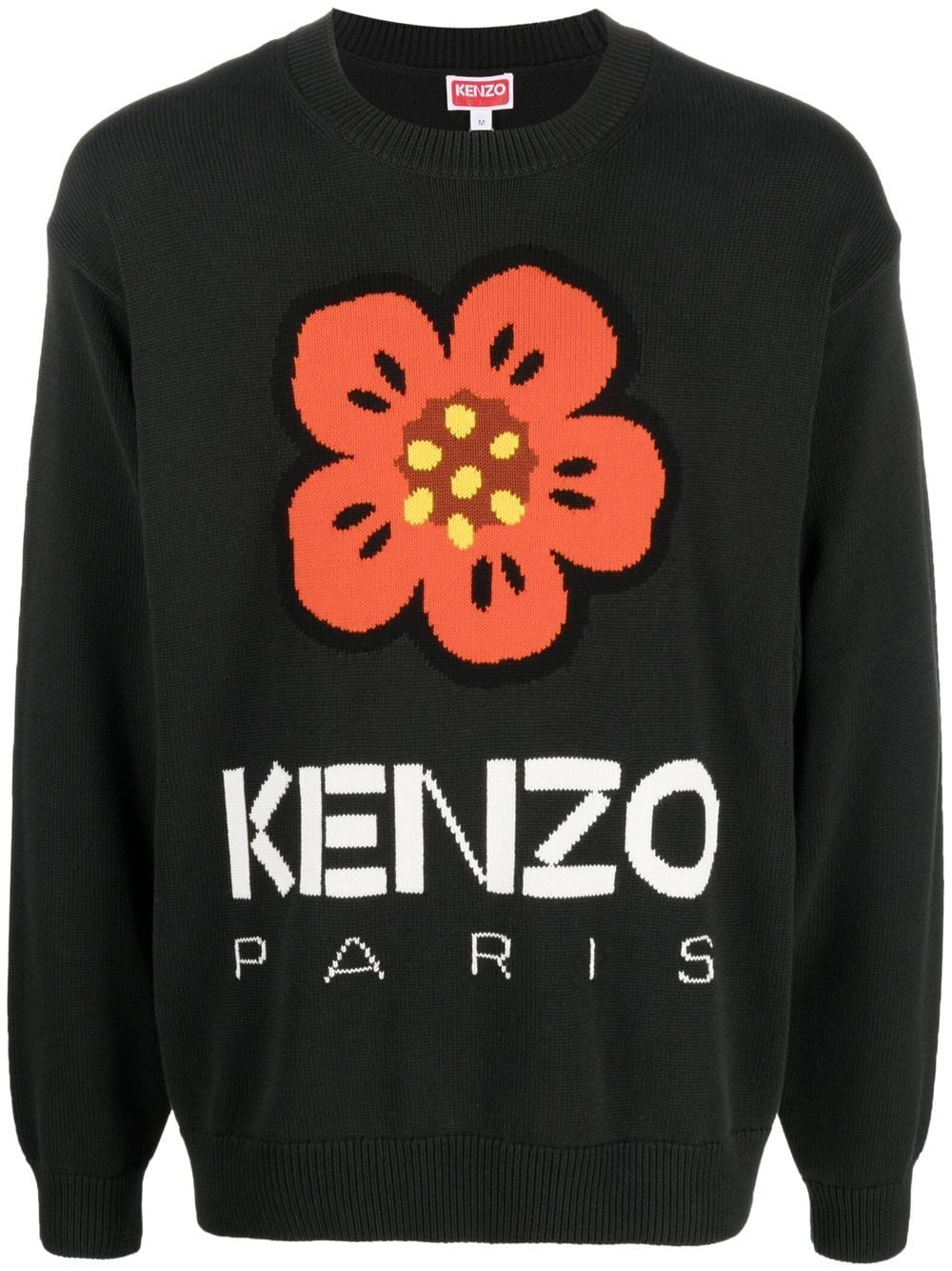 Kenzo Pullover mit Boke Flower-Intarsie - Schwarz von Kenzo