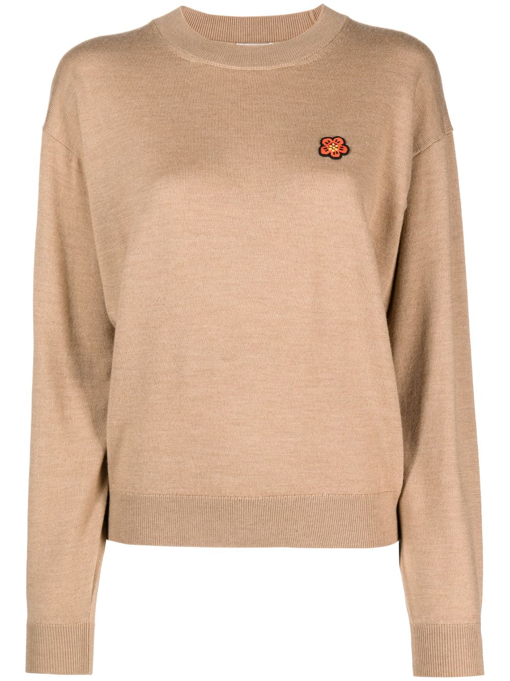 Kenzo Pullover mit Boke Flower-Patch - Nude von Kenzo