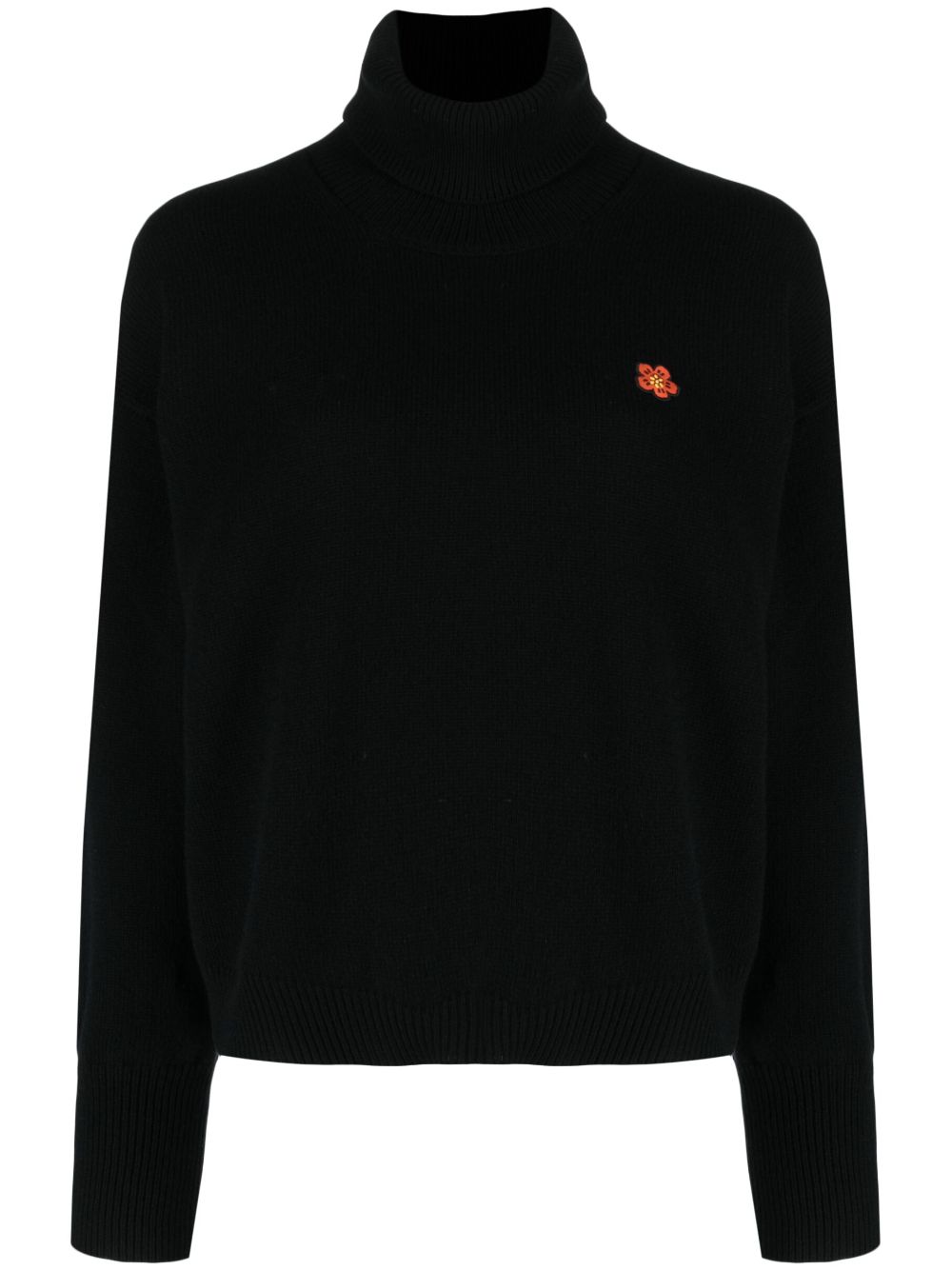 Kenzo Pullover mit Boke Flower-Patch - Schwarz von Kenzo