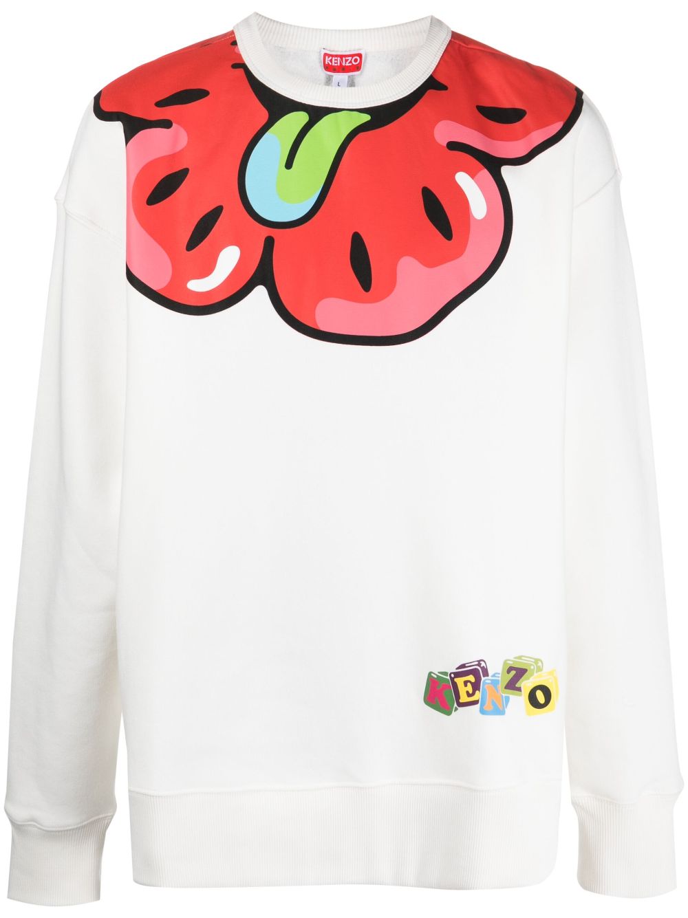 Kenzo Sweatshirt mit Boke Flower-Print - Weiß von Kenzo