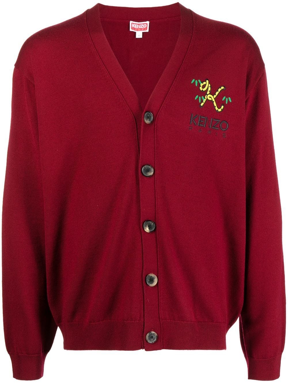 Kenzo Cardigan mit Wappen - Rot von Kenzo