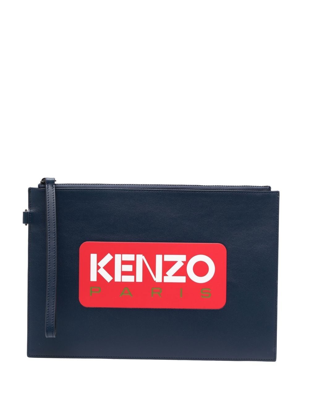 Kenzo Clutch mit Logo-Print - Blau von Kenzo