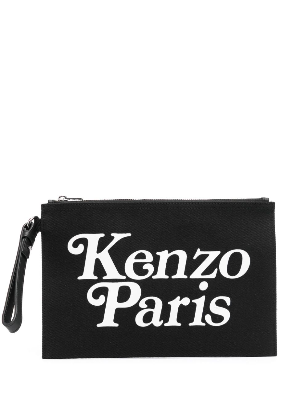 Kenzo Utility Clutch mit Logo-Print - Schwarz von Kenzo