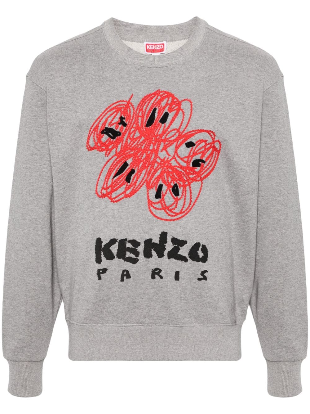 Kenzo Drawn Varsity Sweatshirt - Grau von Kenzo