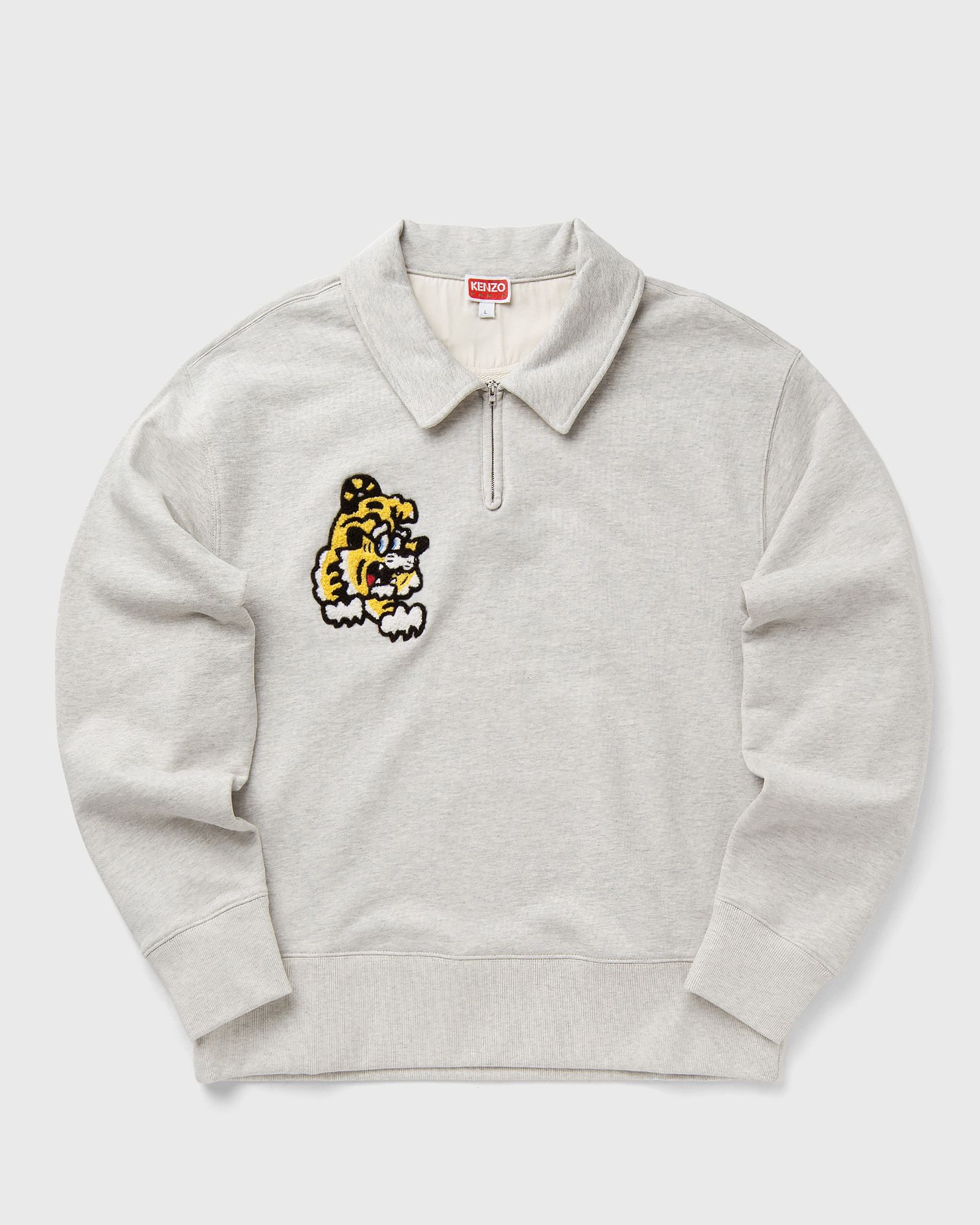 Kenzo GOTS VERDY COLLECTION EMBROIDERED HALF ZIP SWEATSHIRT men Half-Zips|Sweatshirts beige in Größe:L Kenzo GOTS VERDY COLLECTION EMBROIDERED HALF ZIP SWEATSHIRT men Half-Zips|Sweatshirts beige in Größe:L von Kenzo