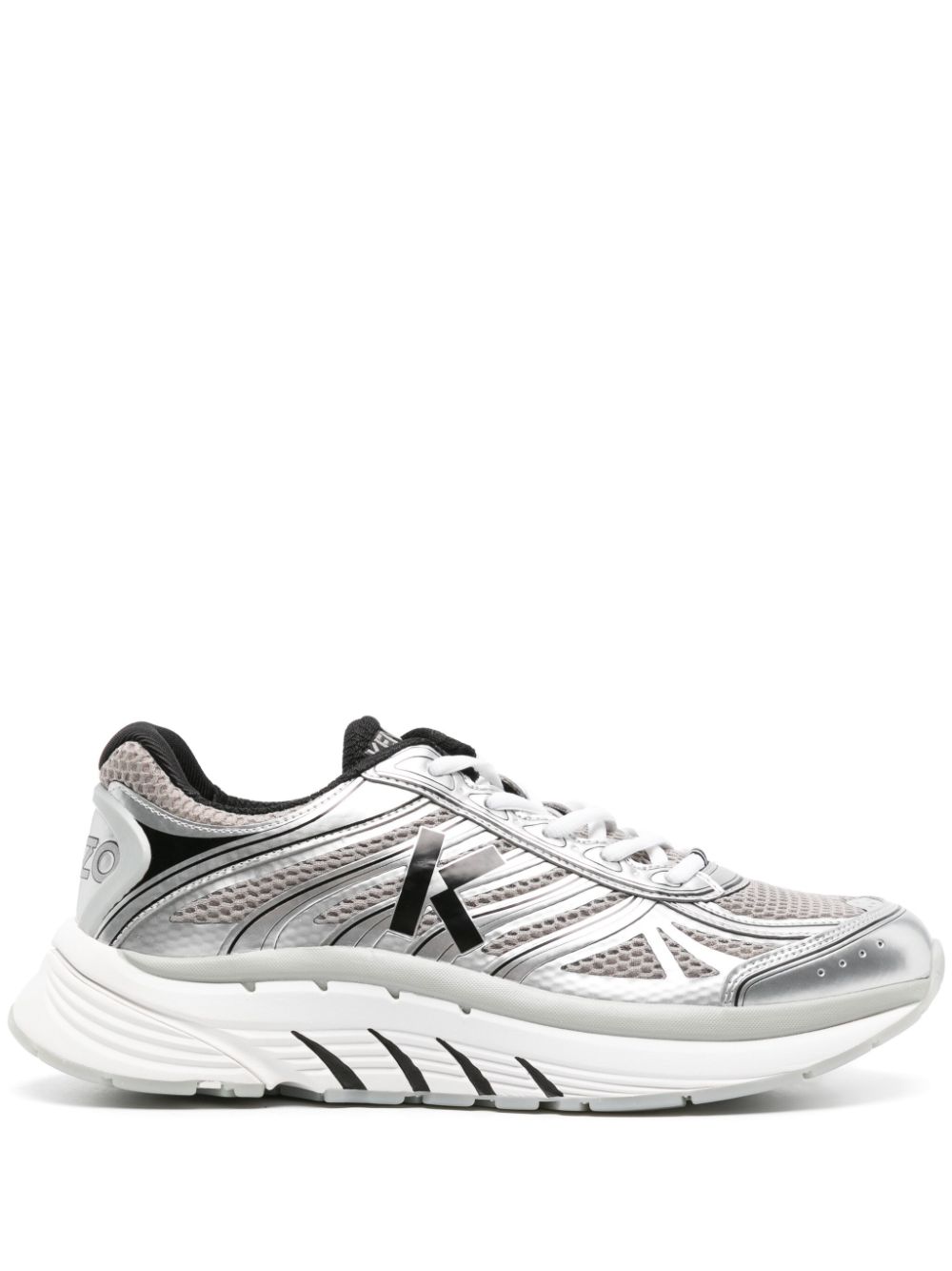 Kenzo Pace Mesh-Sneakers im Metallic-Look - Grau von Kenzo