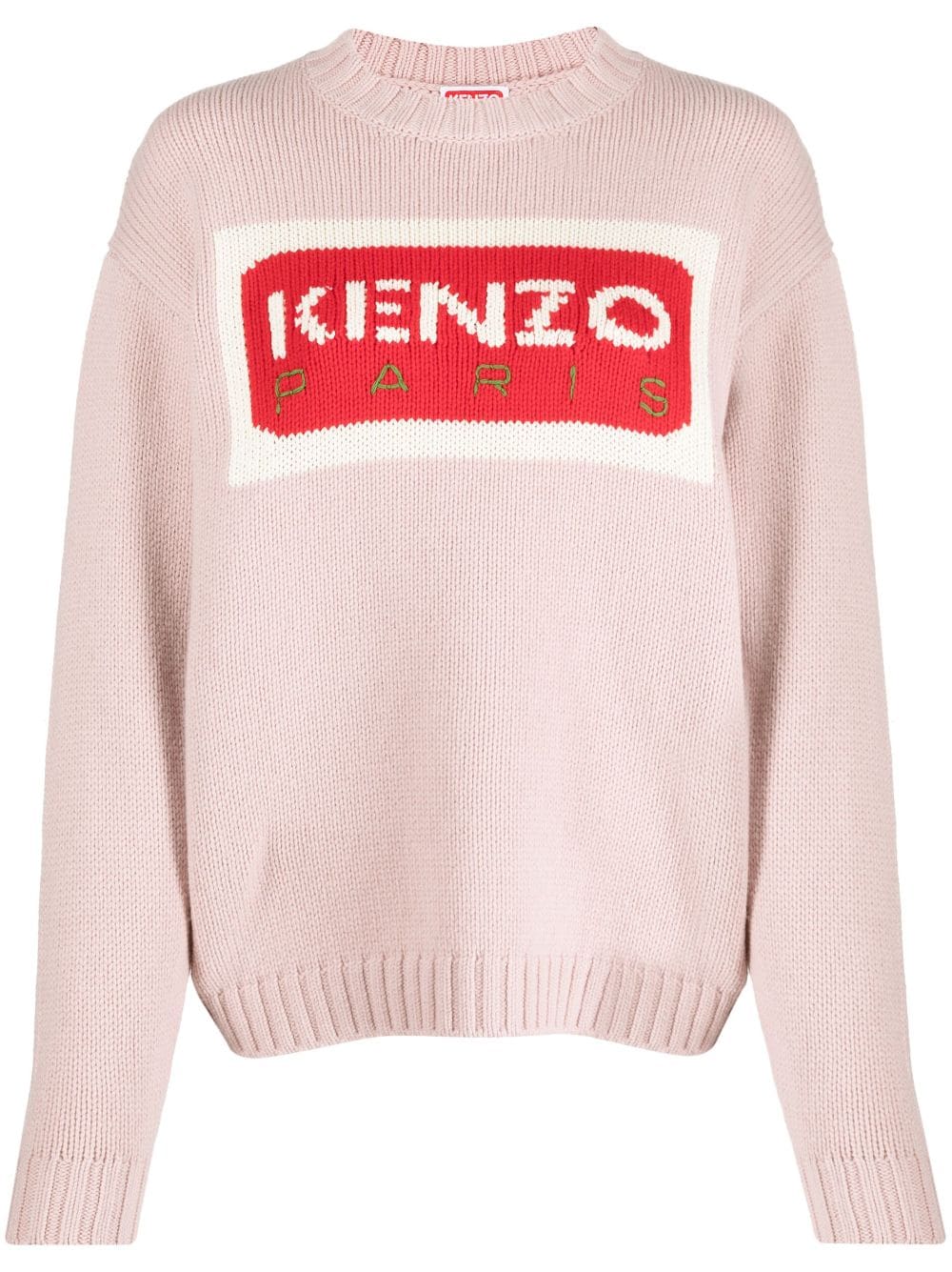 Kenzo Pullover mit Intarsien-Logo - Rosa von Kenzo