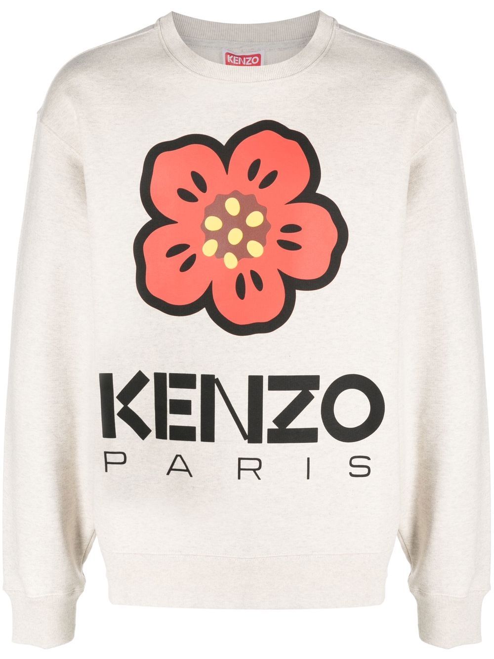 Kenzo Sweatshirt mit Mohn-Print - Nude von Kenzo