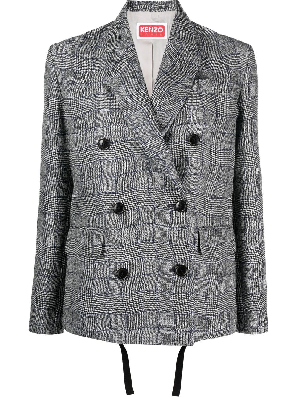 Kenzo Blazer mit Prince of Wales-Karo - Schwarz von Kenzo