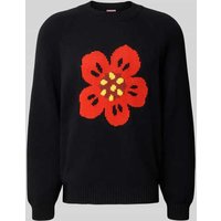 Kenzo Regular Fit Pullover in Strick-Optik in Black, Größe XL Kenzo Regular Fit Pullover in Strick-Optik in Black, Größe XL von Kenzo