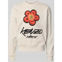 Kenzo Regular Fit Pullover mit Logo-Print in Mittelgrau, Größe L Kenzo Regular Fit Pullover mit Logo-Print in Mittelgrau, Größe L von Kenzo