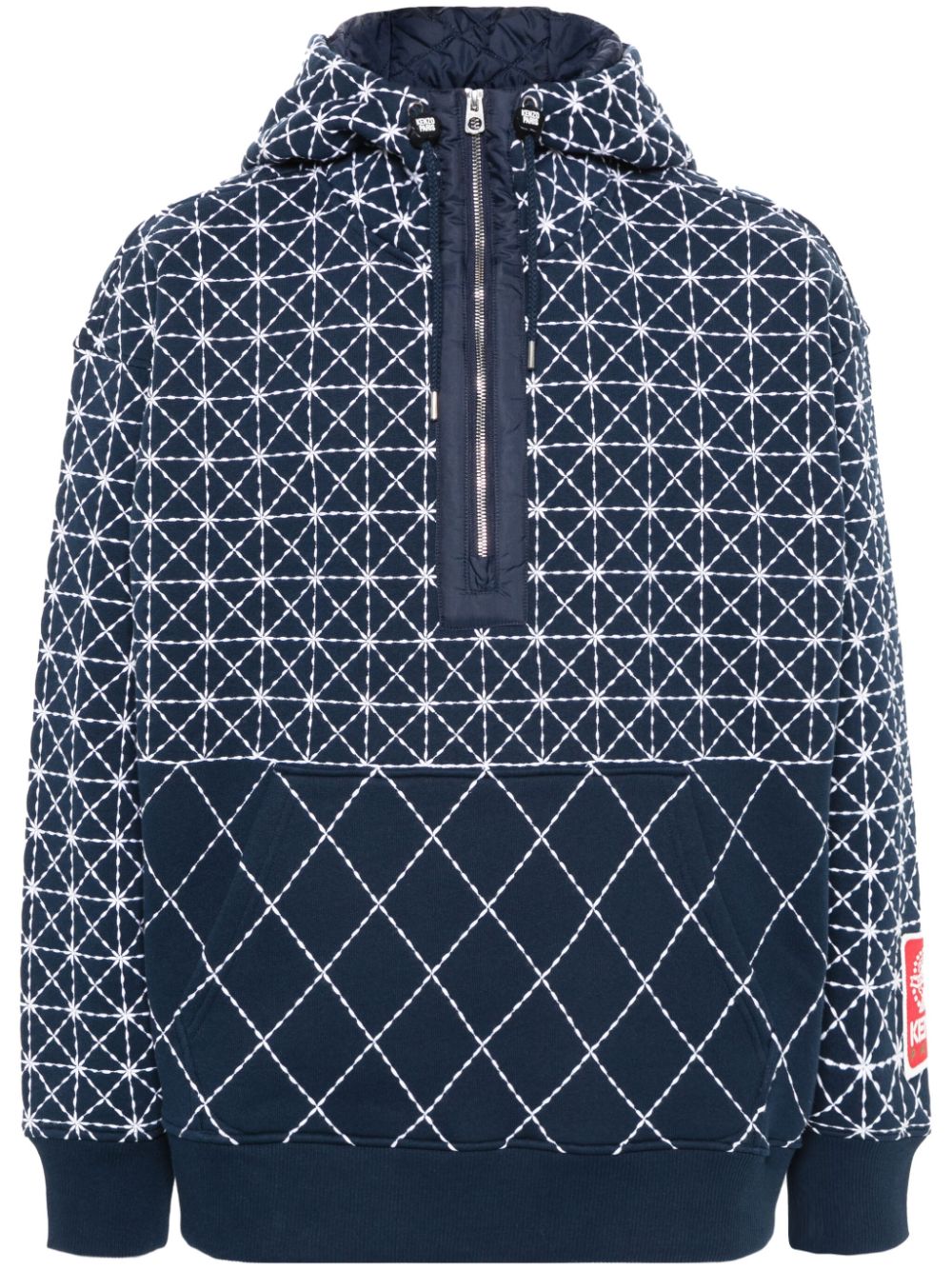 Kenzo Sashiko Stitch Hoodie - Blau von Kenzo