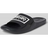 Kenzo Slides mit Label-Detail in Black, Größe 40 von Kenzo