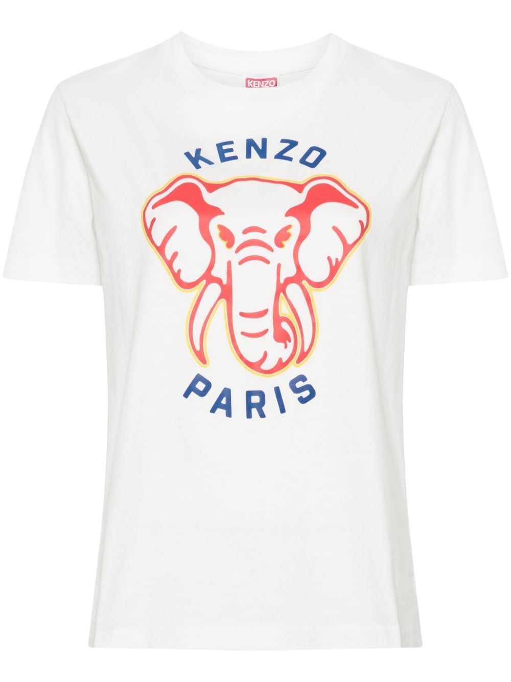 Kenzo T-Shirt mit Elefanten-Print - Weiß von Kenzo