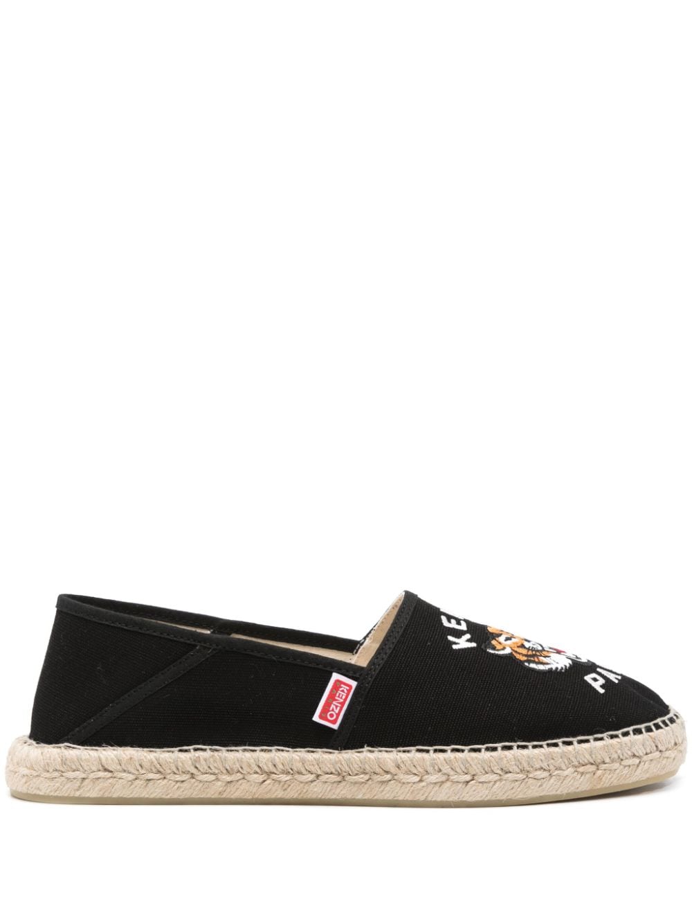 Kenzo Tiger Head Espadrilles aus Canvas - Schwarz von Kenzo