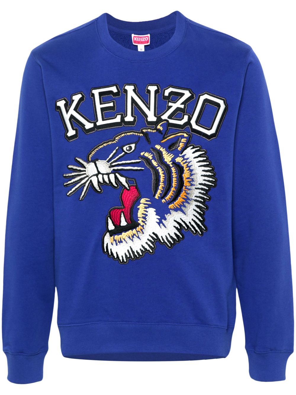 Kenzo Sweatshirt mit Tigerapplikation - Blau von Kenzo