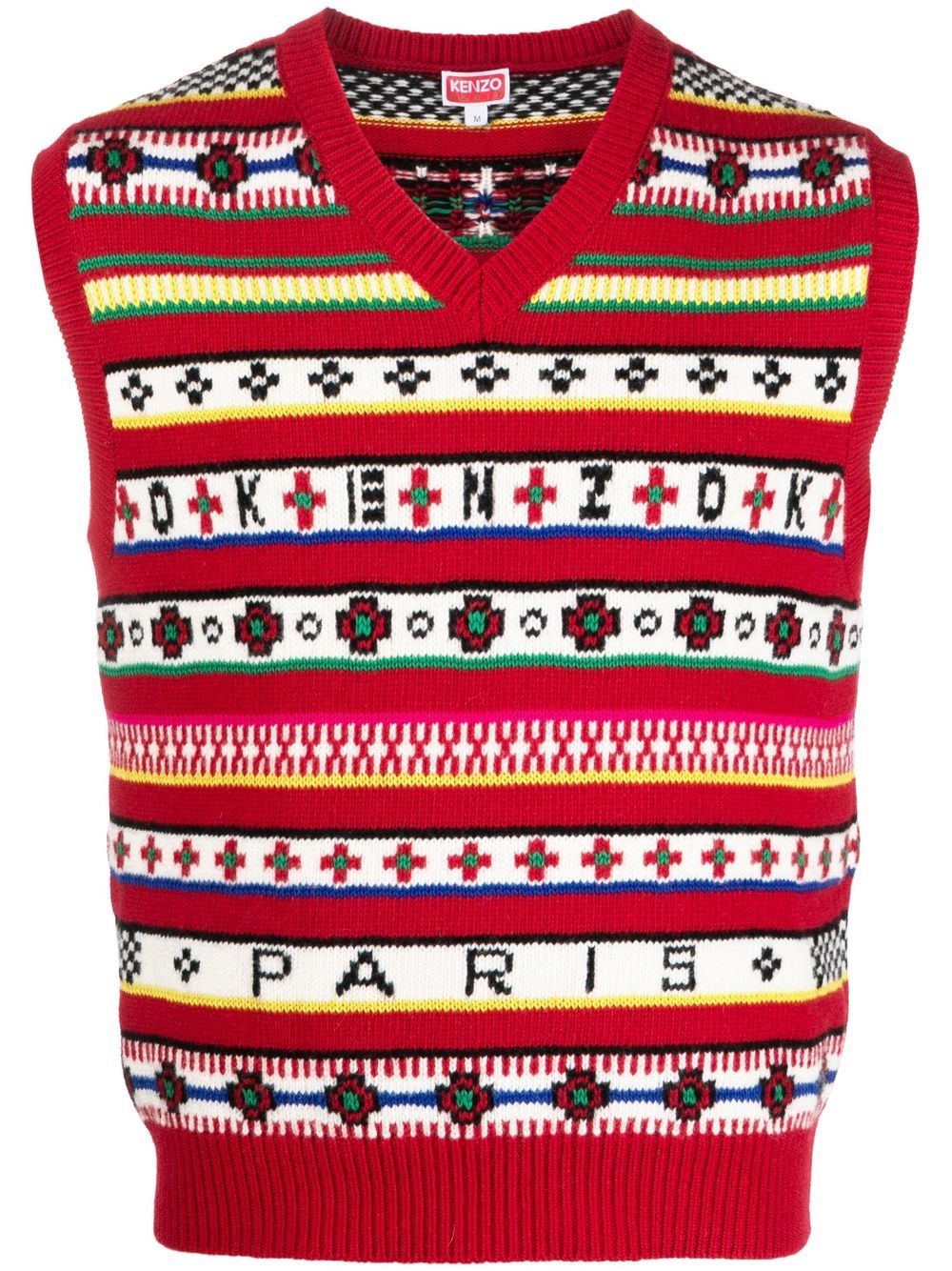 Kenzo Pullunder mit Fair-Isle-Muster - Rot von Kenzo