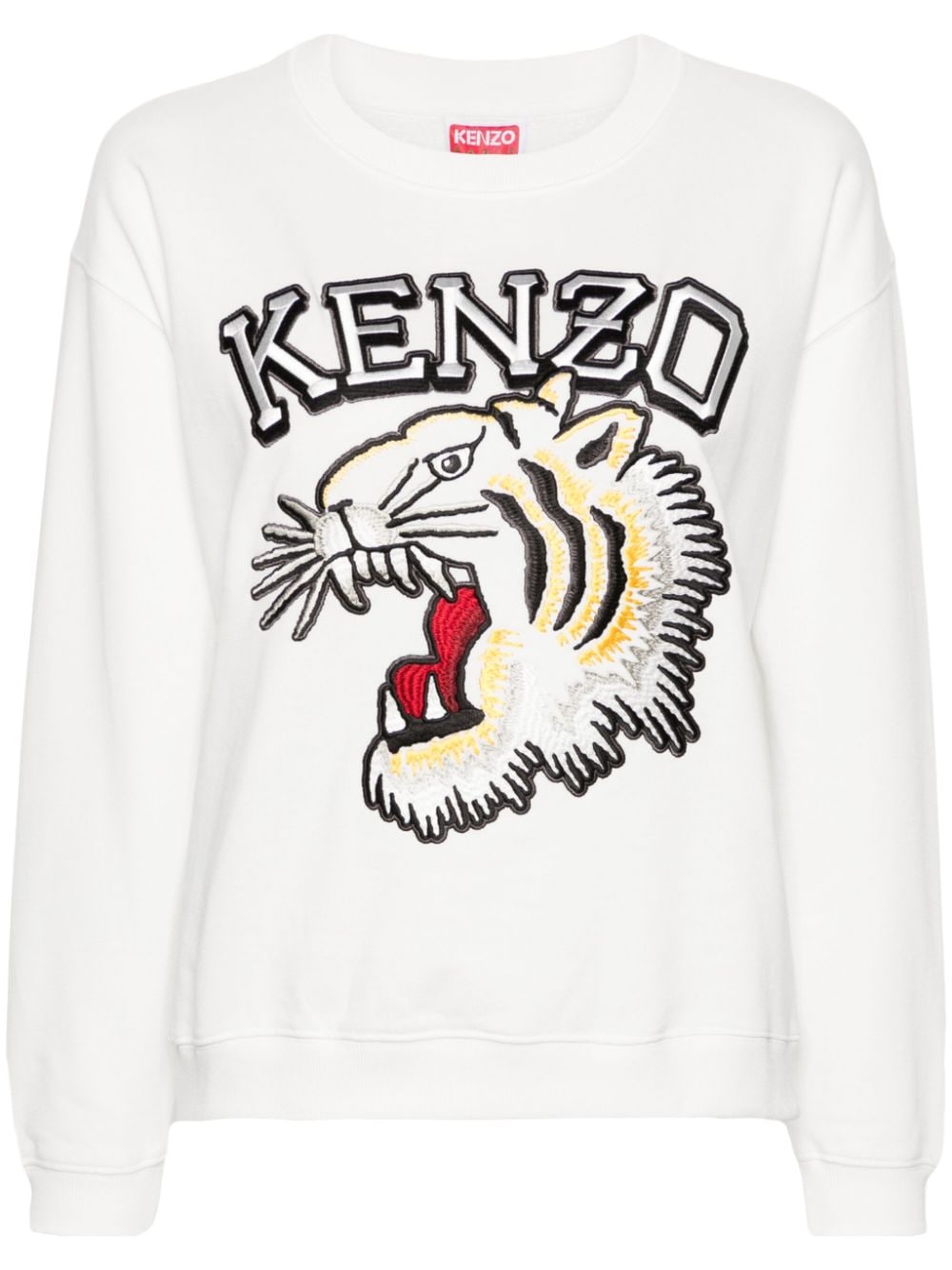 Kenzo Varsity Jungle Tiger Sweatshirt - Weiß von Kenzo