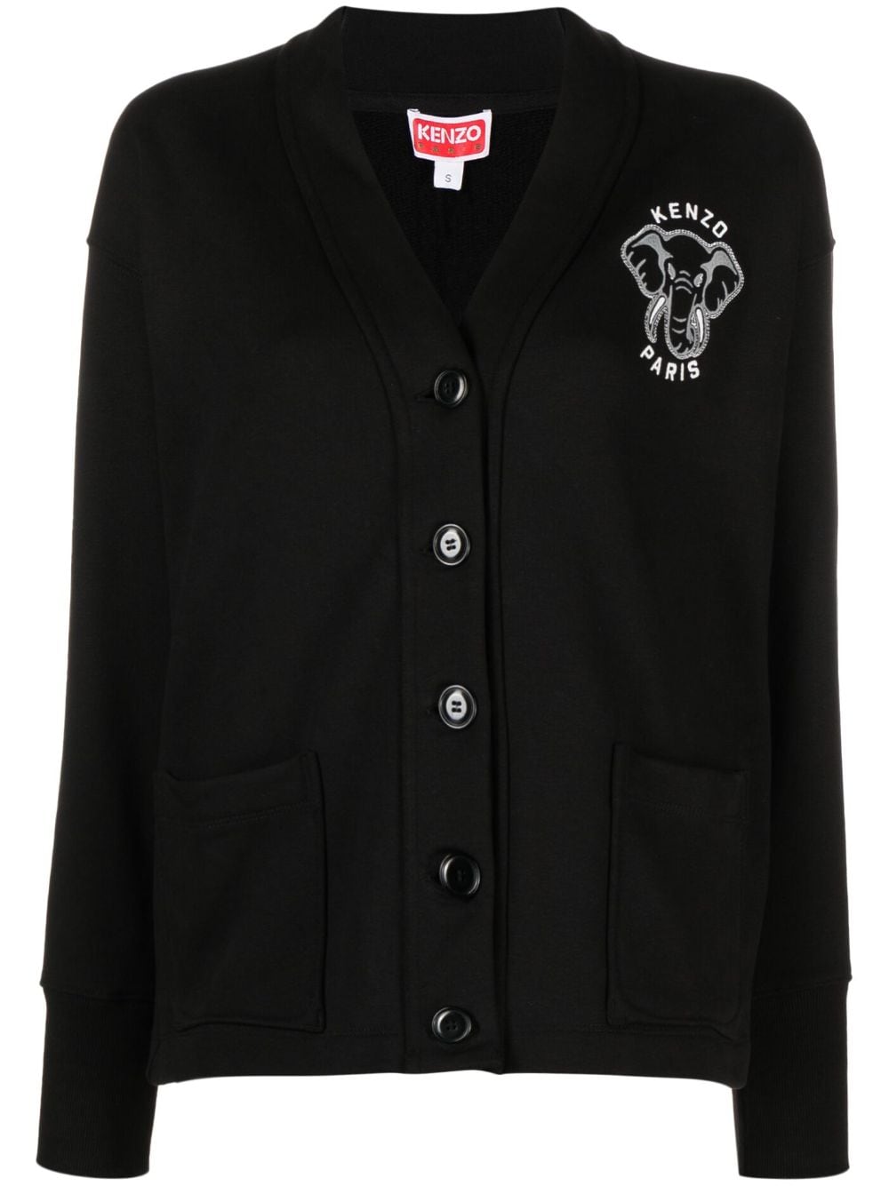 Kenzo Varsity Jungle Tiger Cardigan - Schwarz von Kenzo