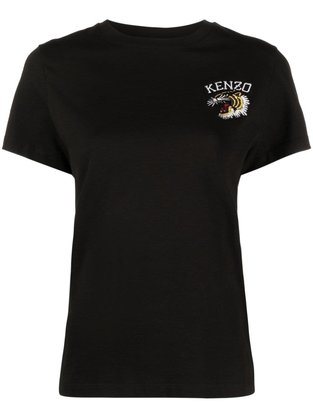 Kenzo T-Shirt mit Tigerstickerei - Schwarz von Kenzo