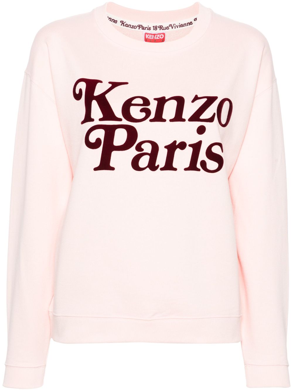 Kenzo Verdy Sweatshirt mit beflocktem Logo - Rosa von Kenzo