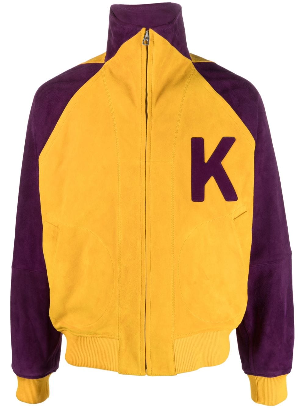 Kenzo Bomberjacke in Colour-Block-Optik - Gelb von Kenzo