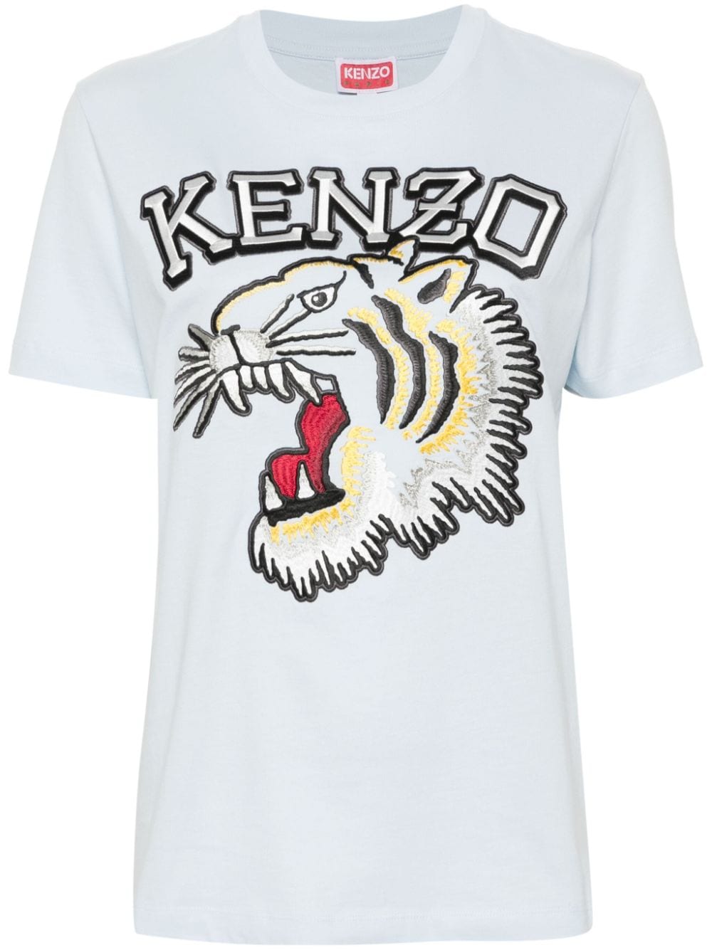 Kenzo T-Shirt mit Logo-Stickerei - Blau von Kenzo