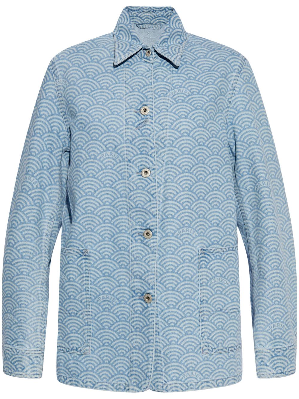 Kenzo Jeansjacke mit grafischem Print - Blau von Kenzo