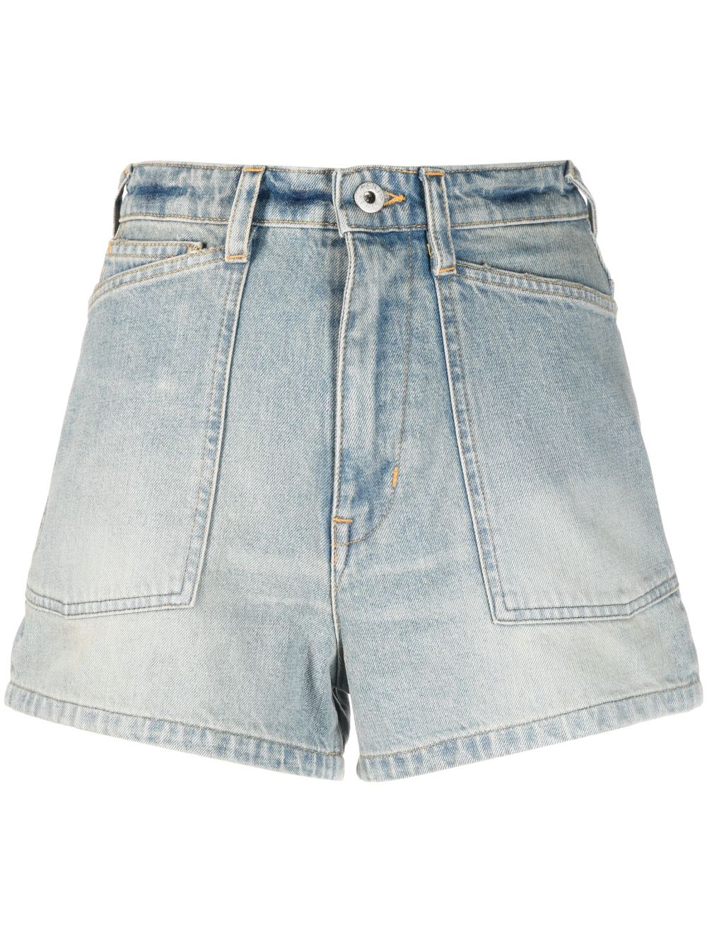 Kenzo Hoch sitzende Jeans-Shorts - Blau von Kenzo