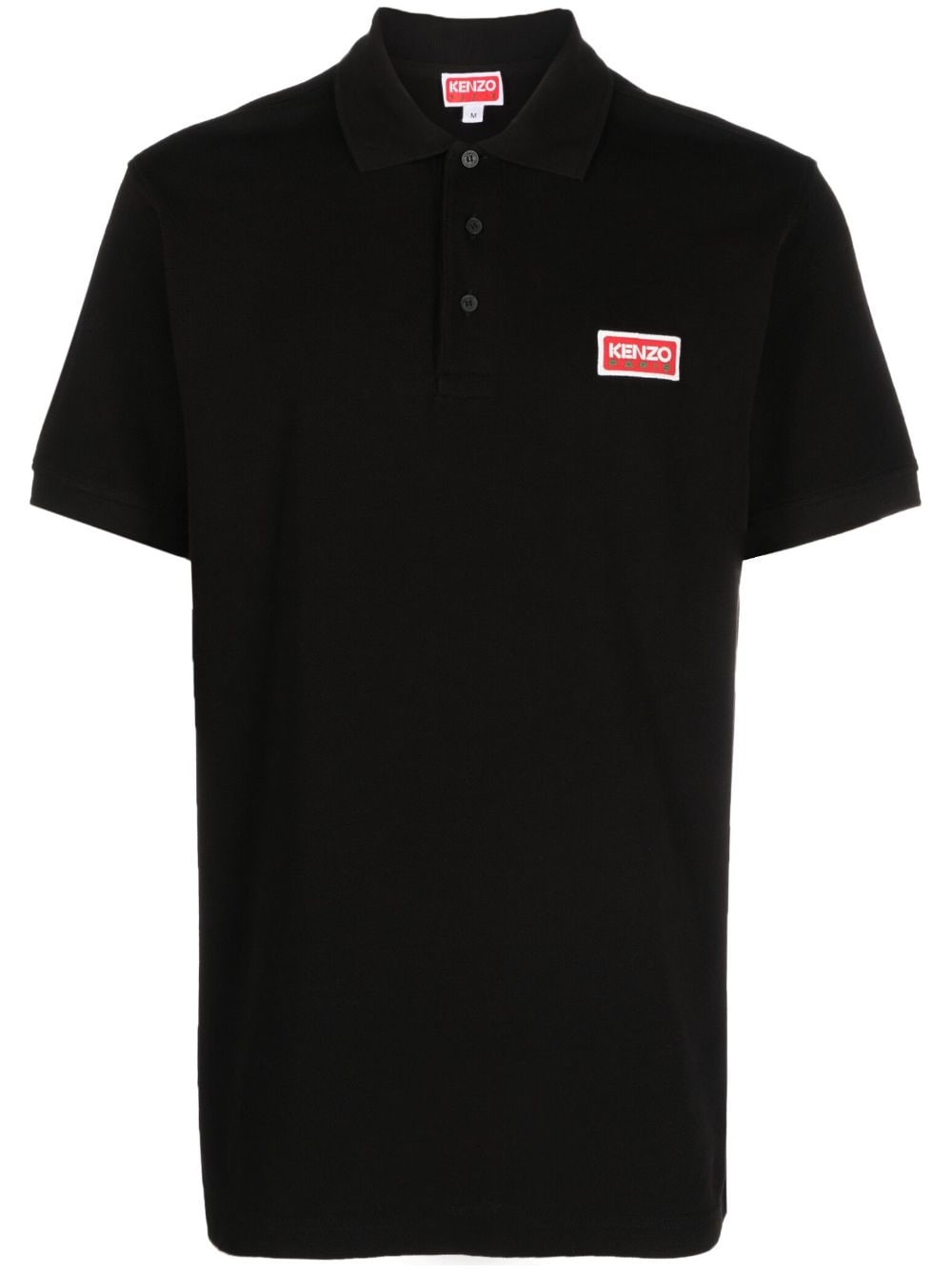 Kenzo Poloshirt mit Logo-Patch - Schwarz von Kenzo