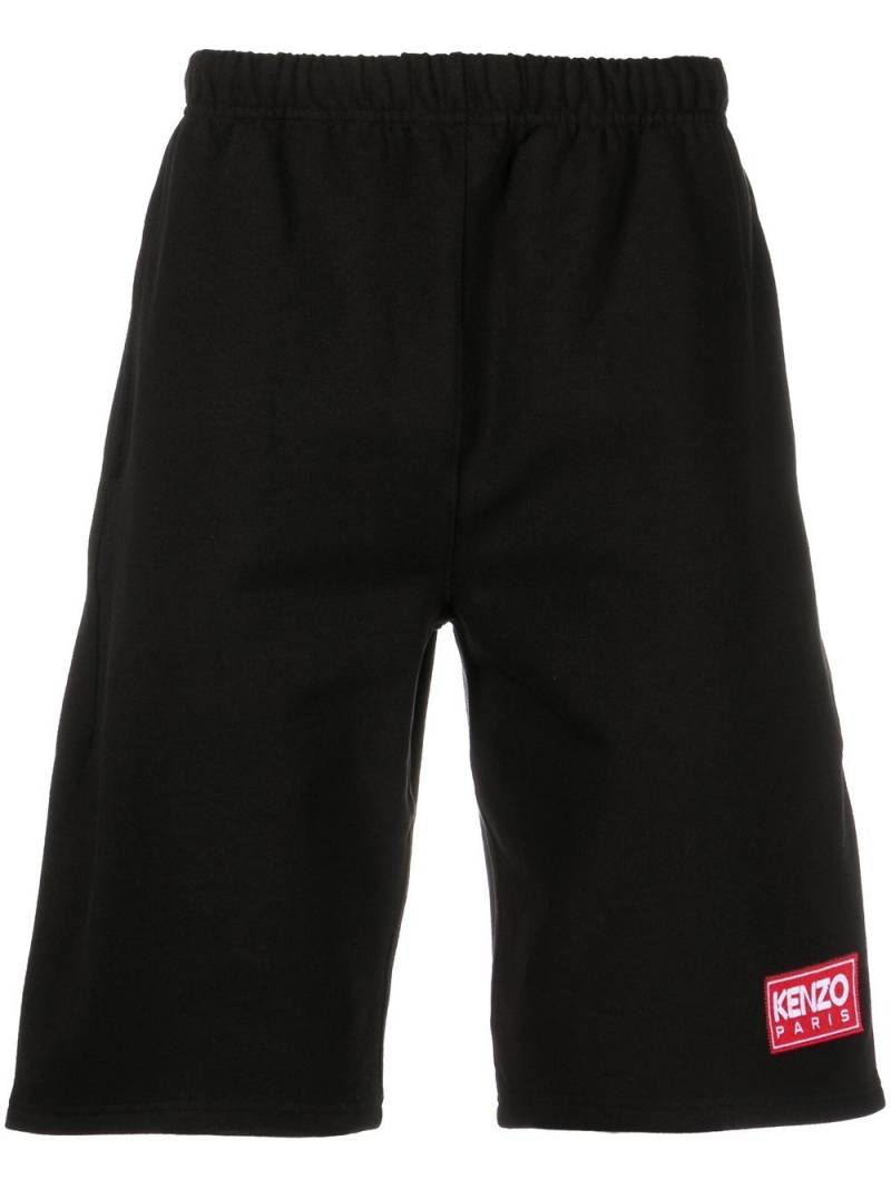 Kenzo Shorts mit Logo-Patch - Schwarz von Kenzo