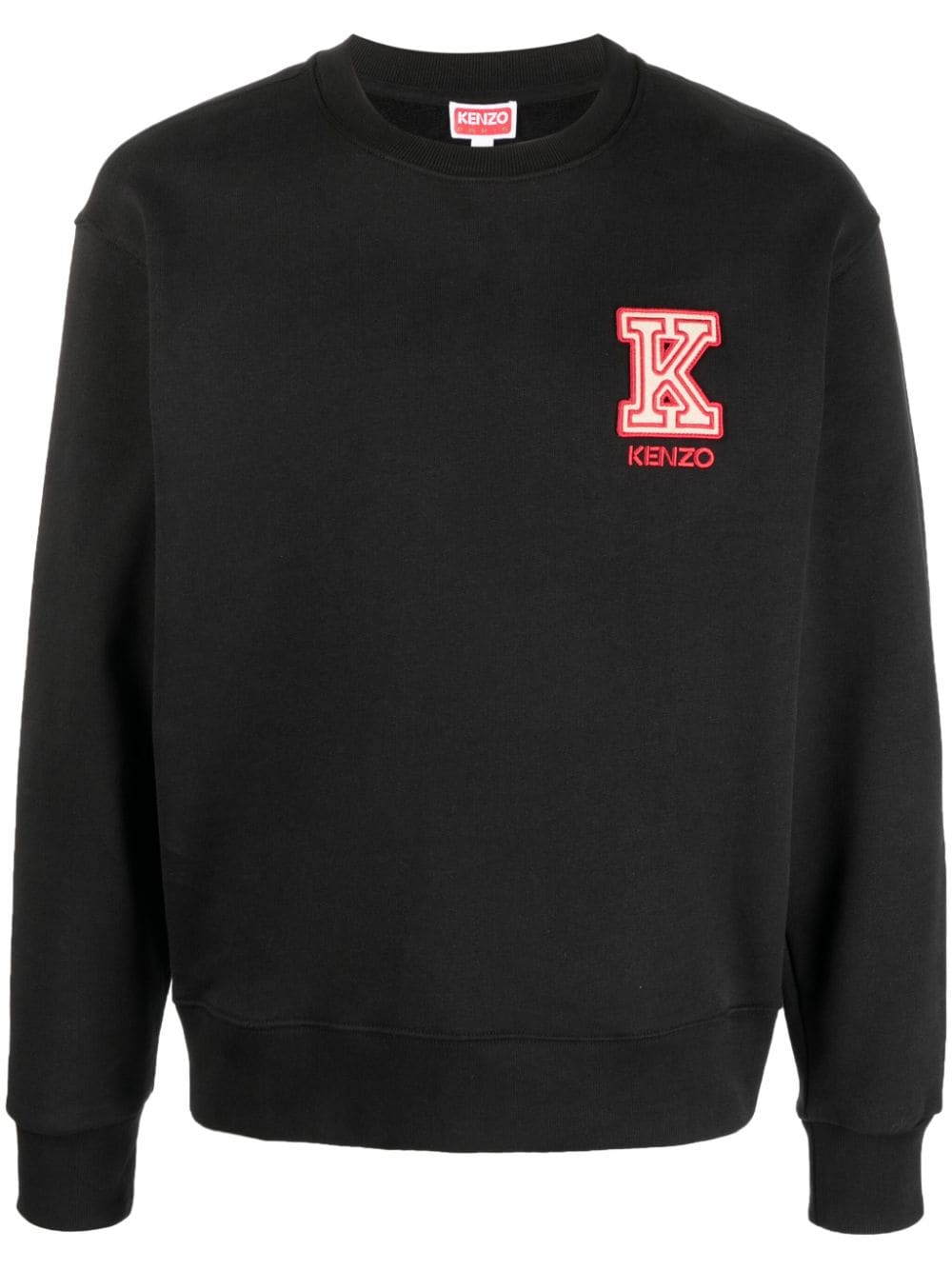 Kenzo Sweatshirt mit Logo-Patch - Schwarz von Kenzo