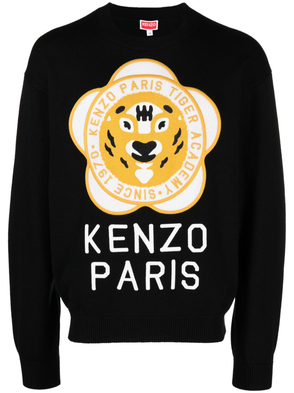 Kenzo Pullover mit Logo-Patch - Schwarz von Kenzo