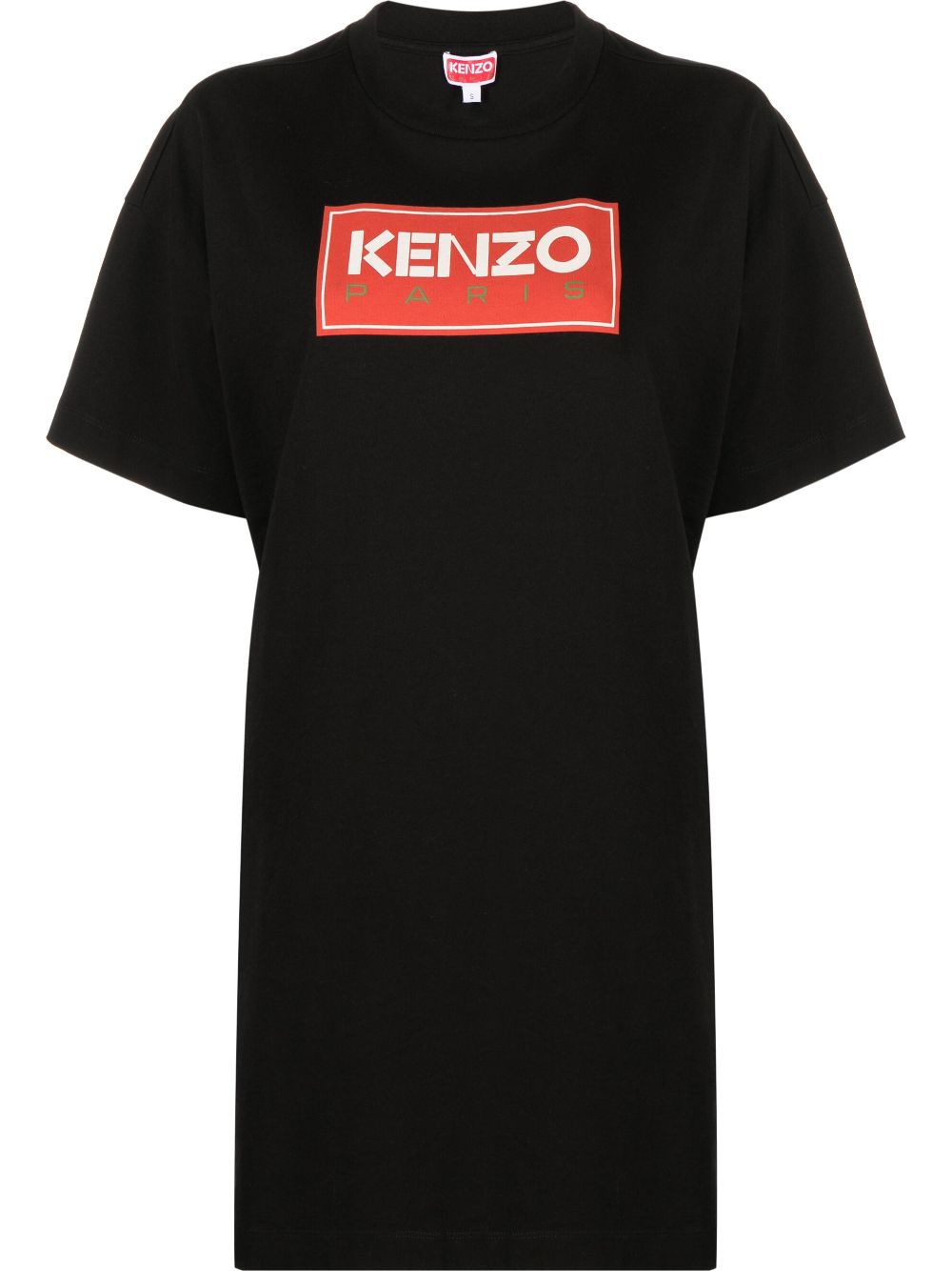 Kenzo T-Shirtkleid mit Logo-Print - Schwarz von Kenzo